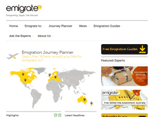 Tablet Screenshot of emigrate2.co.uk